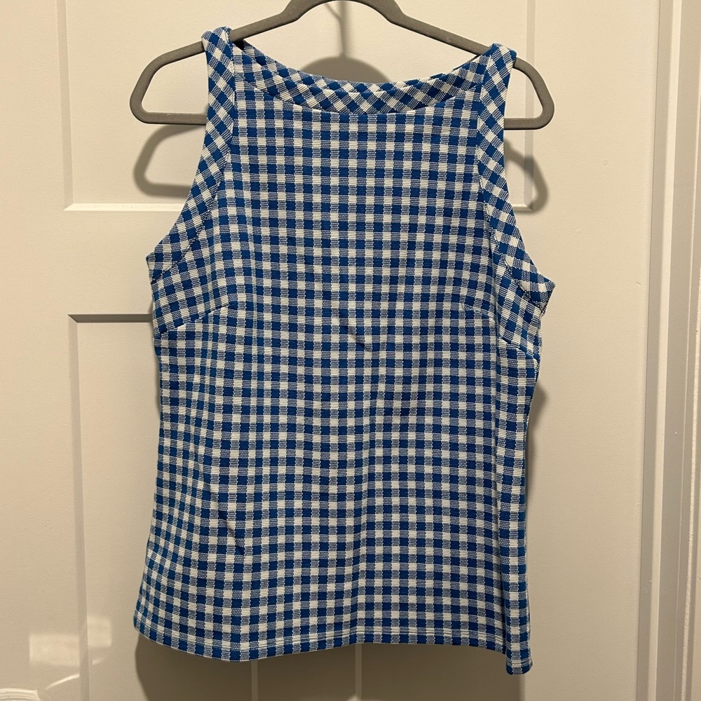 Ann Taylor Gingham Tank
